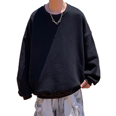 中性风21秋季新款男卫衣时尚大码纯色卫衣WY98P25控38，男装卫衣，电商A089-1