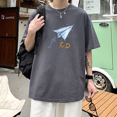 短袖男t恤纯棉夏季宽松2025新款打底衫百搭青少年体恤潮TX416-P25，男装T恤，星座505-3