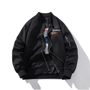 现货  三色带帽可拆卸秋冬飞行服棉服情侣装夹克图片