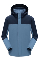 春秋户外冲锋衣男可拆卸两件套三合一加厚休闲外套防水冬季登山服，男装夹克，电商B212（原钱塘6029）