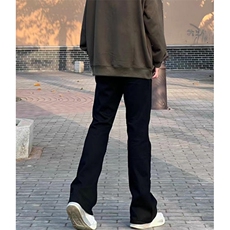 高街Vibe风拉链小众设计感牛仔裤男裤高腰阔腿裤NK6087，男装牛仔裤，星座1116A（原606A-3）