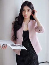 2025百搭香风小西装外搭女短款春秋新款时尚小个子长袖披肩小外套，女装短外套，婵米儿