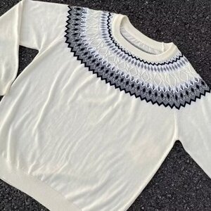 慵懒气质百搭简约文艺原宿新款潮流十二针提花毛衣流行ins日系图片