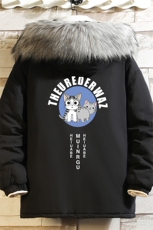 MM48160-P130冬季大毛领衣男士大码加厚袄男服砖墙，男装棉衣，电商A040A