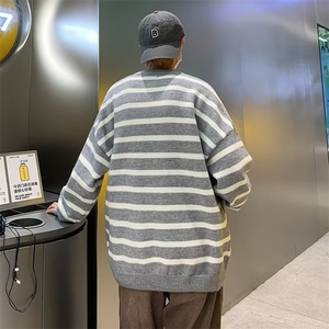 毛衣男港味2023秋季复古日系鹿毛绒针织衫GM014P47