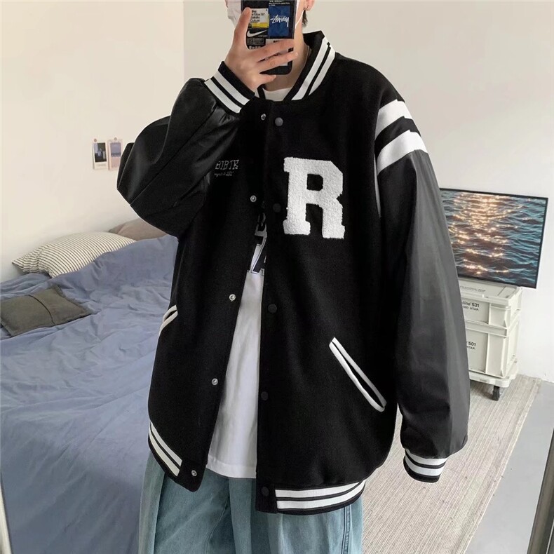 潮流夹克潮男春季棒球领夹克J8051P65，男装夹克，星座1116-2