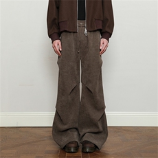 903-WK160-P65S-XXL灯芯绒加绒休闲裤【咖色黑色】3-1，男装卫衣，星座903