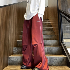 工装裤男款夏季美式痞帅伞兵冲锋裤直筒运动休闲长裤子图片