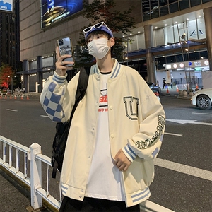 欧美高街外套男港风嘻哈潮流春秋季棒球服ins青少年夹克JK40-p55图片