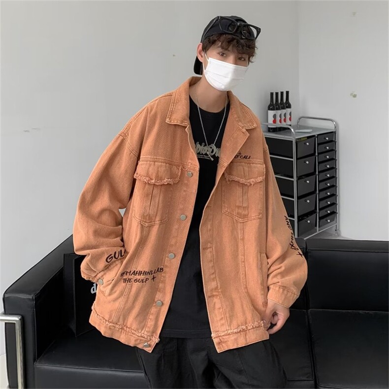 灯芯绒外套男潮牌复古宽松休闲上衣青少年痞帅工装夹克JK949-P76,男装夹克,星座1103-3