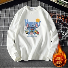 T4077-P25加绒P35简约帅气百搭长袖t恤男大码胖子卫衣薄外套，男装卫衣，电商A040A