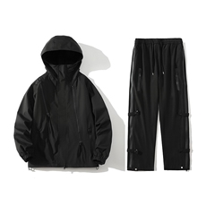 秋季冲锋衣套装男户外连帽休闲裤一套潮防水A266-TZJK8018-P88，男装休闲裤，电商A266