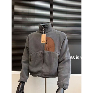 高品 情侣抓绒衣山系户外撞色口袋休闲摇粒绒外套男女A1216-P66图片