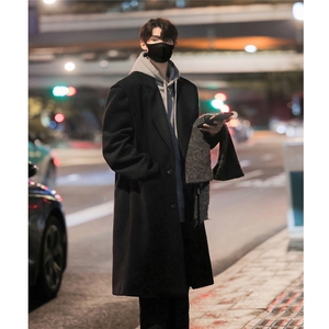 长款男装呢料呢子毛呢大衣 冬季呢子西装领外套 XZ514-2-F20-P138图片