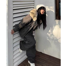 毛领座山雕夹克棉服男女2026新款加绒冬季保暖外套G881特P110网图，男装夹克，电商B245