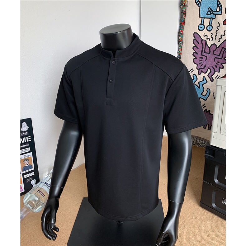 主推款夏季POLO衫正肩拼接男装短袖T恤大码休闲夏装上衣S430-特28,男装T恤,电商A233-1