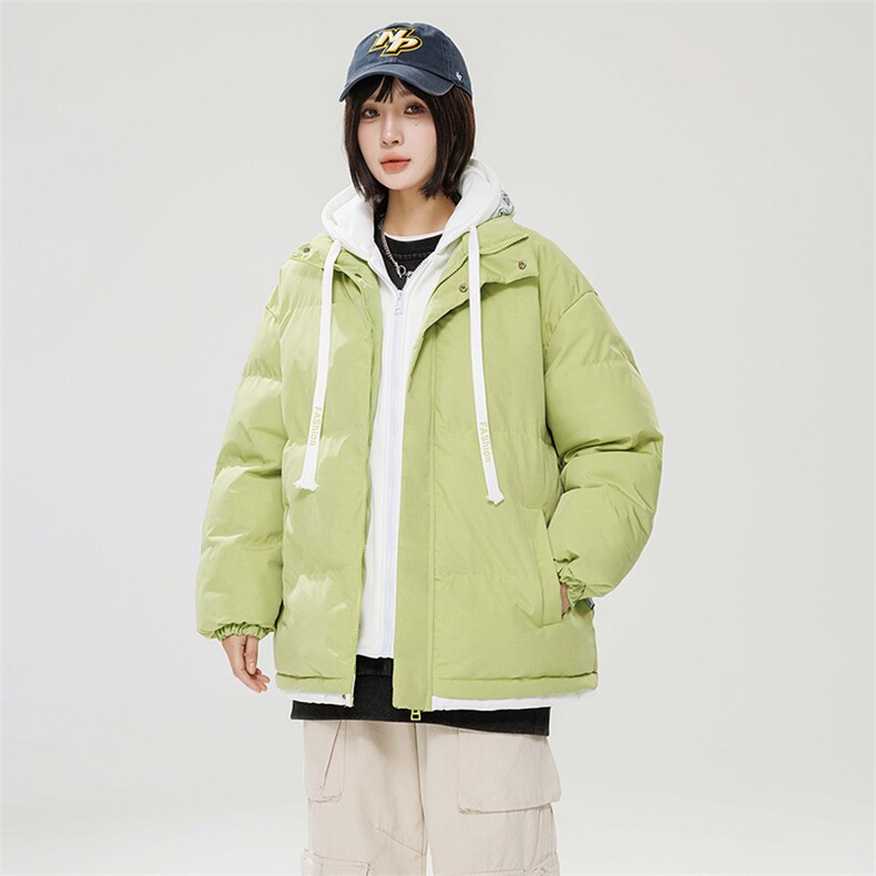 2025冬季棉衣男情侣时尚百搭棉服宽松日系假两件外套8062-P60,男装棉衣,星座1402-1