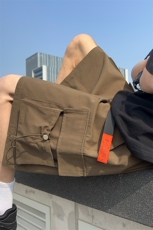 X2408-TP27控价48工装短裤男夏季新款美式复古潮牌大口袋休闲裤，男装休闲裤，电商A102-1