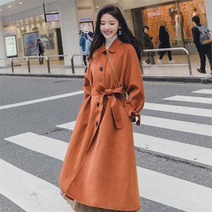大货8511B-9827 2021秋冬新款中长款毛呢外套女图片