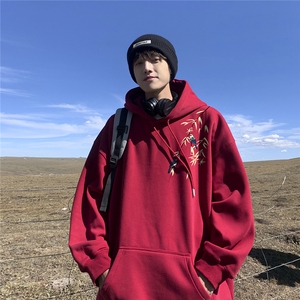 冬季刺绣卫衣男宽松连帽D329-QM650-特P55控88图片