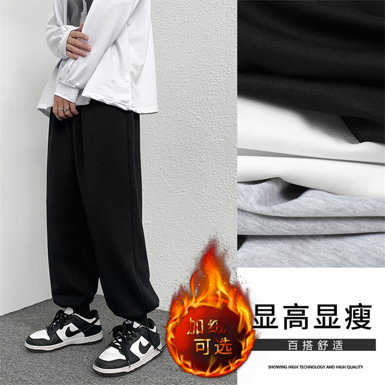 2023秋冬舒适港风休闲百搭卫裤 WK01-1特批23-加绒特批30图片