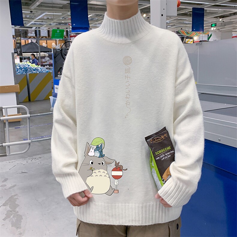 M18152-P45加绒款-P65半高领毛衣男士大码针织衫男毛线衣男,男装针织衫/毛衣,电商A040
