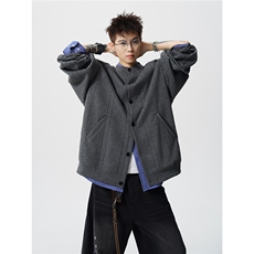 【叠穿内搭神奇】WY5533-P50特控887142-P33特大码提花开衫针织，男装卫衣，电商D232