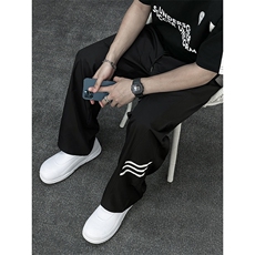 B221美式ins街头hiphop休闲情侣宽松运动裤子LK23117-P60控78，男装休闲裤，电商B221