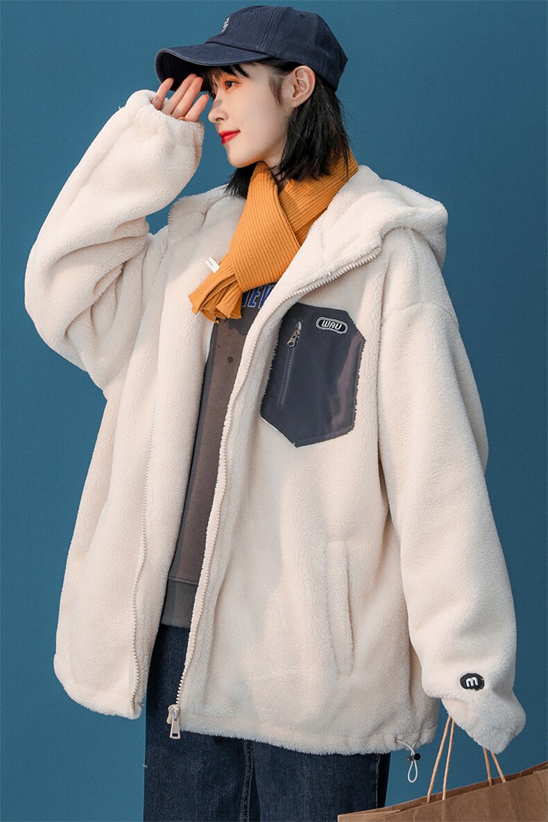 2023冬装青少年加绒加厚棉衣纯色羊羔绒外套男女915-P105控价138,男装棉衣,电商A441-1