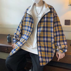 外套男士春秋季宽松百搭港风潮牌美式双面穿痞帅夹克J5048-P62，男装夹克，星座1008
