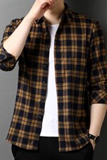 商务休闲男士薄款衬衫2023秋季新款时尚潮流免烫纯色百搭上衣，男装衬衫，电商B212（原钱塘6029）