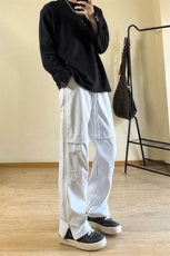 A178秋冬季新款伞兵裤直筒宽松复古潮牌裤子XK420P50限价65，男装休闲裤，电商A178