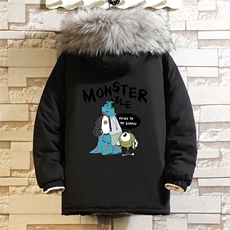 MM48074-P130冬季大毛领衣男士大码加厚袄男服砖墙，男装棉衣，电商A040A