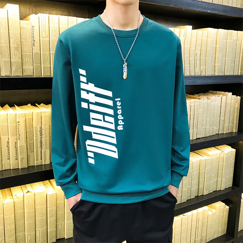 秋季新款个性潮男日系时尚印花卫衣青少年学生圆领上装W666-P23,男装卫衣,电商A128