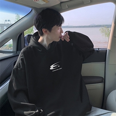 抖音得物供货可提供视频秋冬重磅美式宽松连帽卫衣WKD05，男装卫衣，电商A486