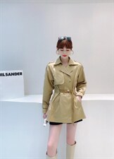 现货区…金属扣质感中长款风衣质感绝绝子补单款，女装风衣，HEMAIXI 和麥熙