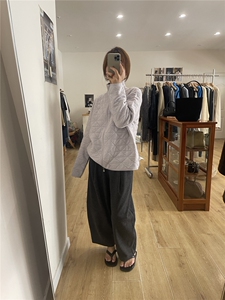 新款纯色圆领毛衣女宽松简约百搭打底针织衫柔软弹力保暖毛衫图片