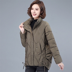 2021年冬季新款潮加厚保暖羽绒棉服女宽松显瘦棉衣女短外套开衫，女装棉衣/棉服，简韵佳
