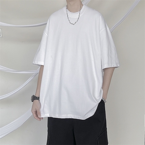 抖音供货200克现货纯色宽松版短袖T恤B343/T666/P10元图片