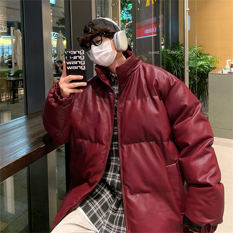 防水皮衣棉袄D3126-TP80控价118冬季加厚防风保暖男生港风棉衣,男装棉衣,电商A102-1
