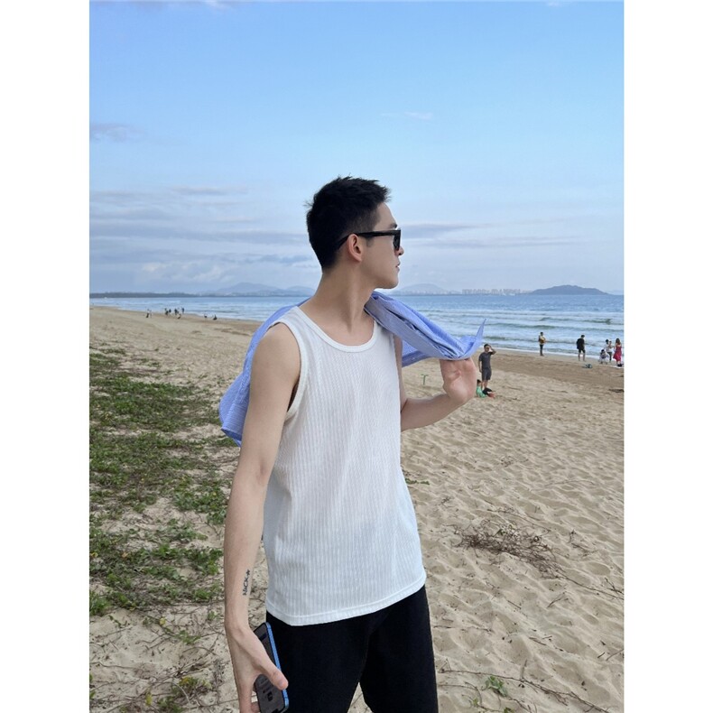 DW59-P38时尚潮流潮青春流行背心ins百搭标准新款男夏季-网图现货图片