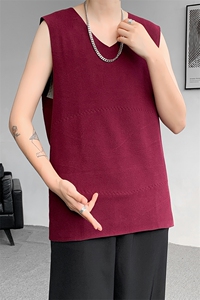 8XL-M 德绒保暖背心男内穿加绒加厚无袖打底衫马甲BX1902P35图片