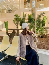 颗粒马甲，女装马甲，紫葡萄