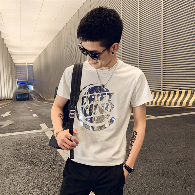 TX-T15男士短袖T恤2021新款春夏装网红社会小伙,男装T恤,星座102A（原电商D309-1）