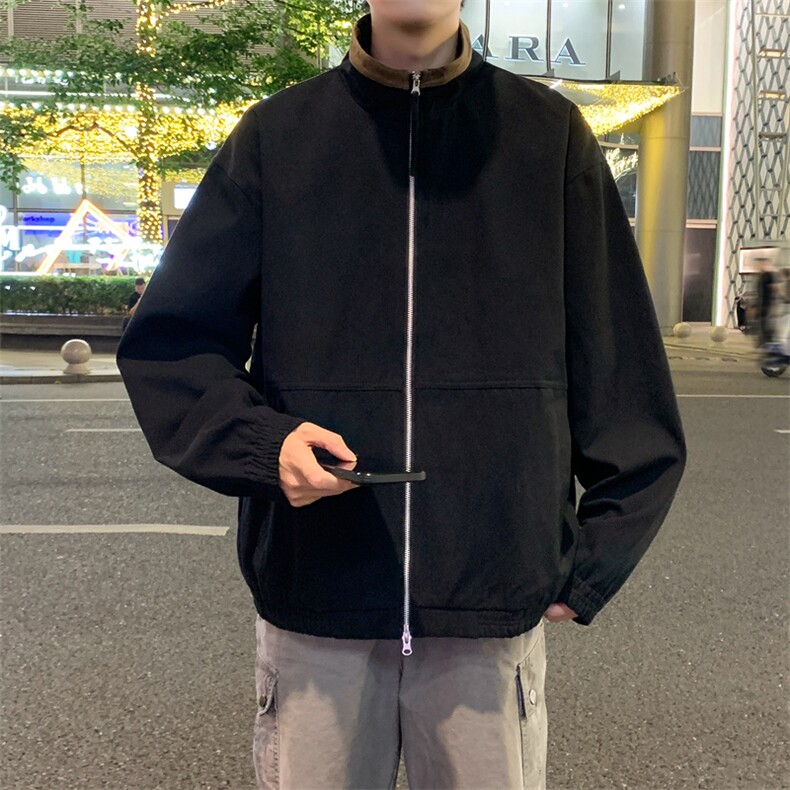 美式复古立领外套男士秋季新款休闲夹克JK02568-P86,男装夹克,星座308B-2