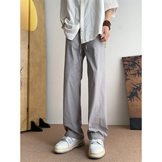8XL-M特大码肌理感冰丝薄款休闲裤长裤男宽松百搭情侣裤K919P58，男装休闲裤，电商D206-1