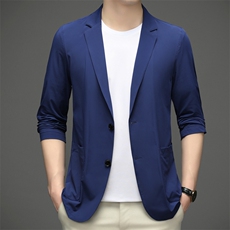 D2158夏季男士户外防晒衣皮肤衣西装长袖超薄防晒西服P130，男装西服，电商B360
