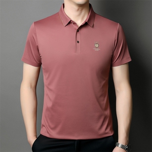 男薄款POLO衫中年男士休闲刺绣夏季新款翻领短袖T恤JD8628-P70图片
