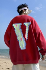 秋季宽松大码港风像素v印花圆领卫衣WY118-特p28（抖音不可售），男装卫衣，星座508（原C305）
