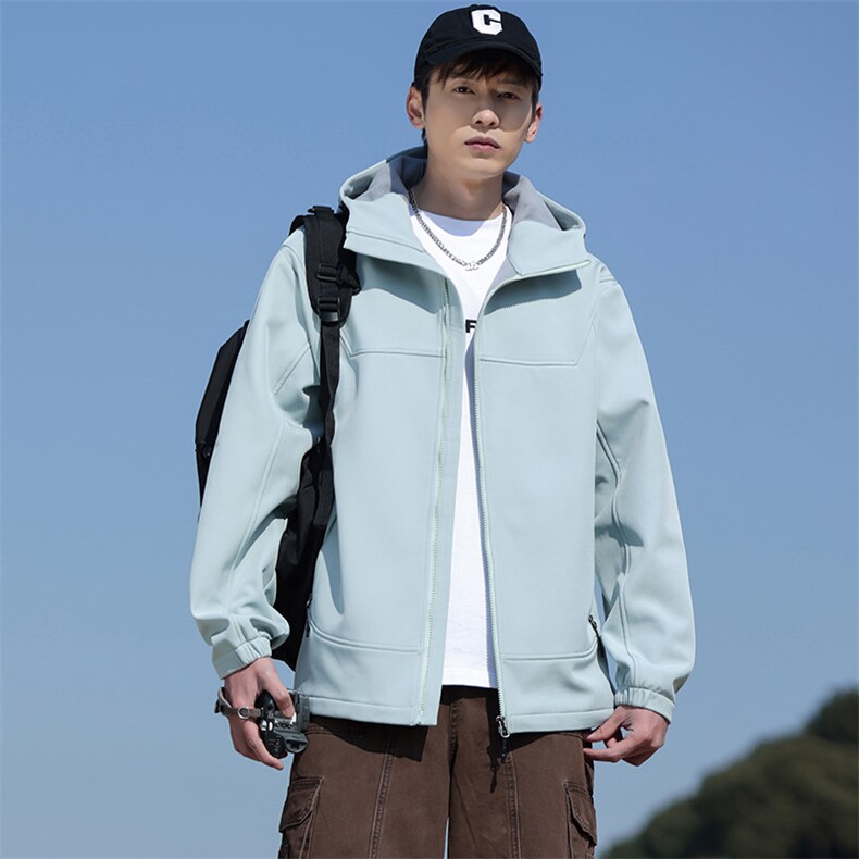 新款男女高品质户外登山服青少年学生冲锋衣夹克外套HS6611-P80,男装夹克,星座1206（原A206）